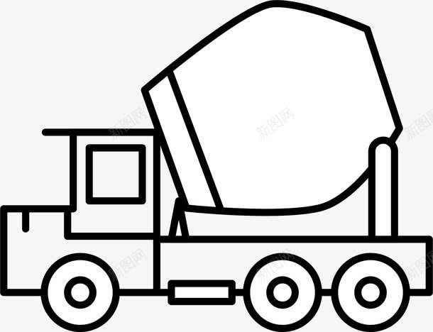 混凝土搅拌车图标png_新图网 https://ixintu.com 卡通工程车 工程车辆 建筑工程 混凝土搅拌机 混凝土搅拌车 混凝土运输车