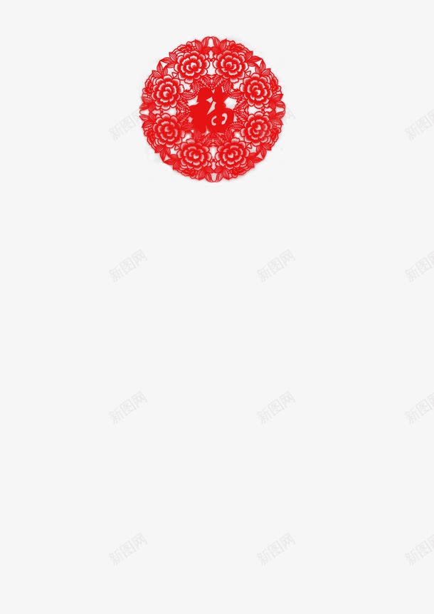 剪纸窗花模板png免抠素材_新图网 https://ixintu.com 中国风 剪纸 新年 窗花