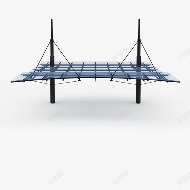 透明浅蓝色支架光伏板png免抠素材_新图网 https://ixintu.com 光伏板 发电 家用光伏板 支架 浅蓝色 透明浅蓝色支架光伏板
