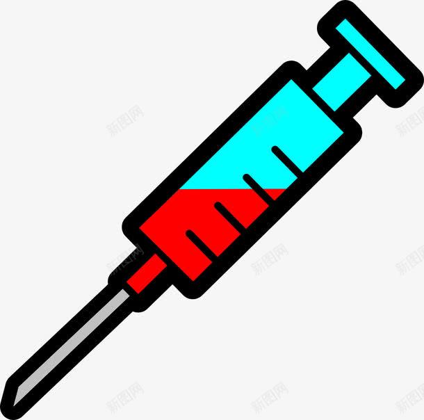 注射器png免抠素材_新图网 https://ixintu.com 医疗 打针 注射器