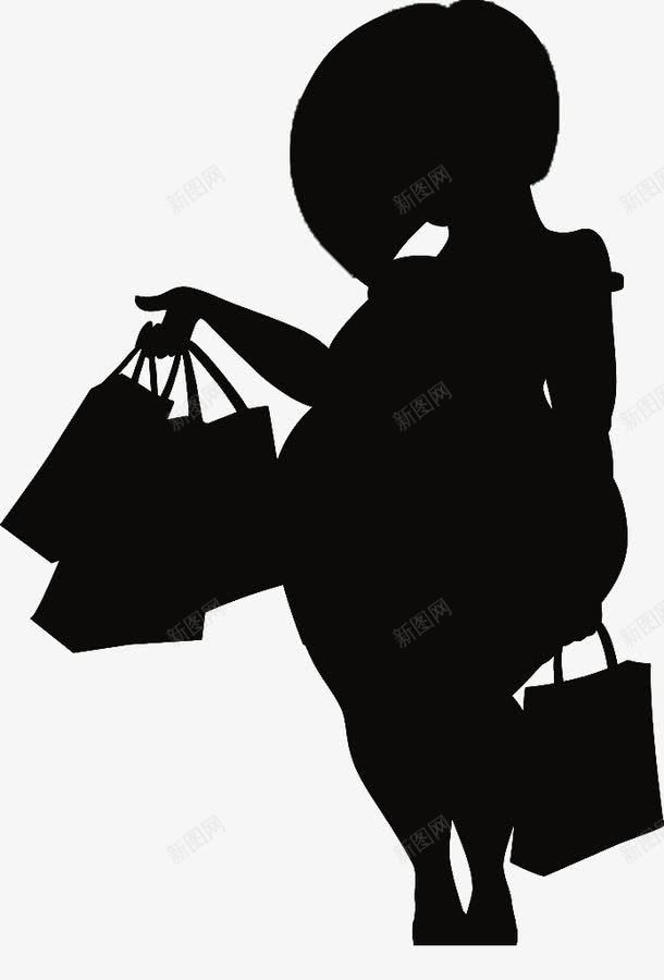 短发卡通女人黑色剪影png免抠素材_新图网 https://ixintu.com 剪影 女人 装饰 黑色