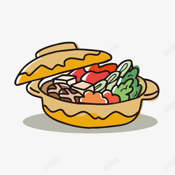 卡通手绘美食火锅png免抠素材_新图网 https://ixintu.com 卡通 手绘 火锅 美食