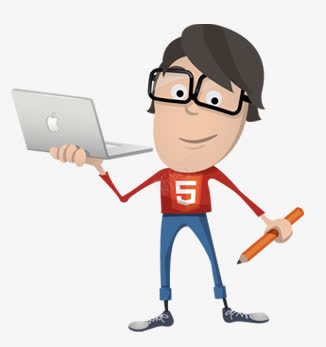 苹果电脑人物拿着铅笔png免抠素材_新图网 https://ixintu.com 人物 电脑 苹果 铅笔