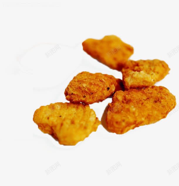 油炸鸡块png免抠素材_新图网 https://ixintu.com 五块 油炸 食物 鸡块
