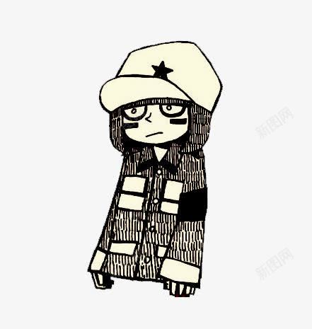 头像png免抠素材_新图网 https://ixintu.com 卡通 黑暗系人物 黑白