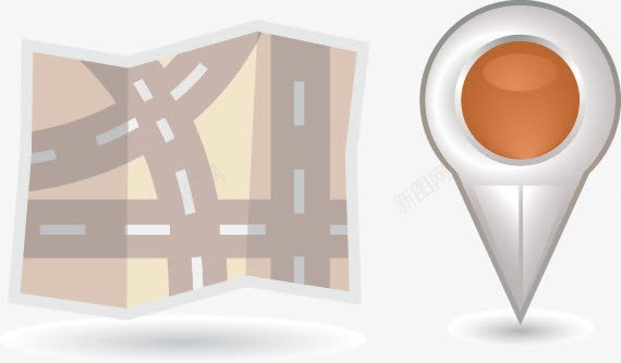 手绘地图坐标png免抠素材_新图网 https://ixintu.com 地图 坐标 定位 手绘