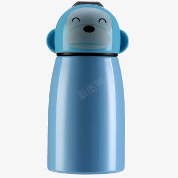 可爱的蓝色大杯子png免抠素材_新图网 https://ixintu.com 保温杯 可爱的杯子 有图案的杯子 杯子