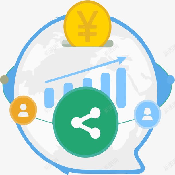 商务金融矢量图eps免抠素材_新图网 https://ixintu.com 上升 信息 免抠商务素材 商务 图表 箭头 矢量图