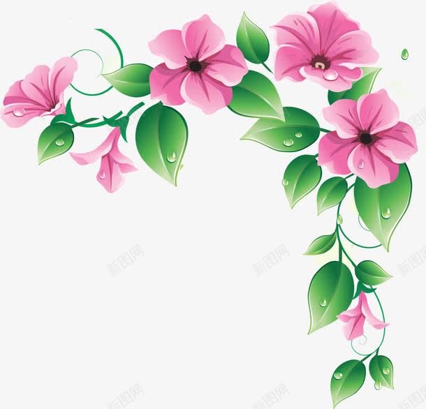 粉色手绘卡通花朵装饰png免抠素材_新图网 https://ixintu.com 卡通 粉色 花朵 装饰