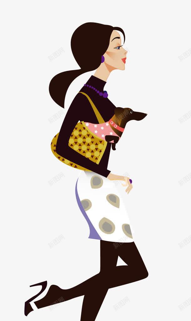 潮流时尚美女png免抠素材_新图网 https://ixintu.com 卡通 手绘美女 漂亮女性 潮流 潮流时尚美女矢量图 美女 购物女士