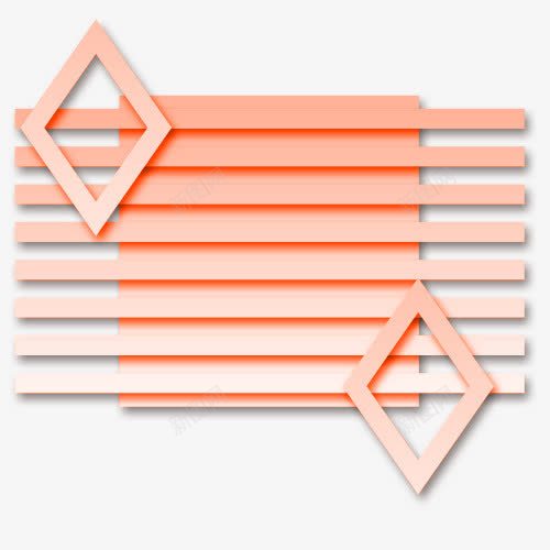 橙红条png免抠素材_新图网 https://ixintu.com 条状 橙红色 菱角