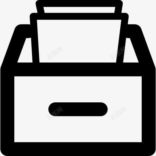 抽屉文件图标png_新图网 https://ixintu.com 工具 抽屉 接口箱 文件 电子邮件 符号 详细的图标 邮件