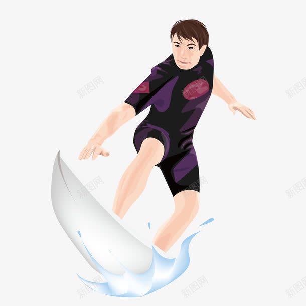 水上运动高富帅png免抠素材_新图网 https://ixintu.com 卡通 运动 高富帅