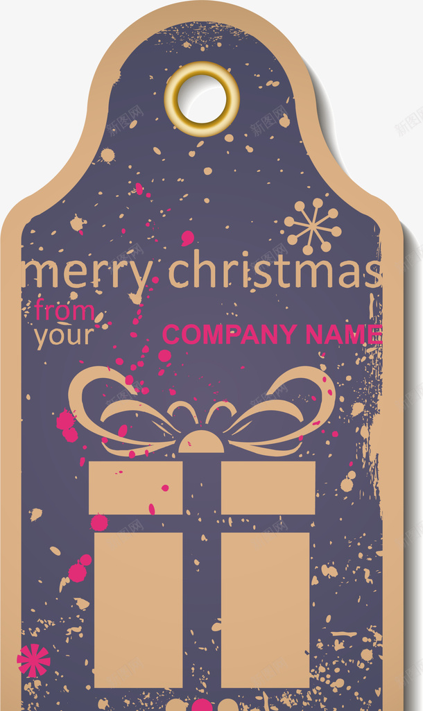 圣诞节圣诞礼物贺卡png_新图网 https://ixintu.com christmas merry 圣诞快乐 圣诞礼物贺卡 圣诞节贺卡 黄色礼盒