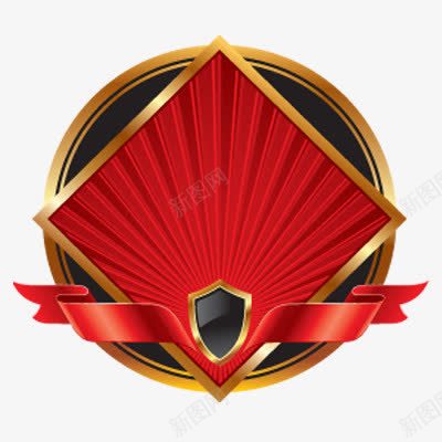 勋章png免抠素材_新图网 https://ixintu.com 圆形 标明 红色