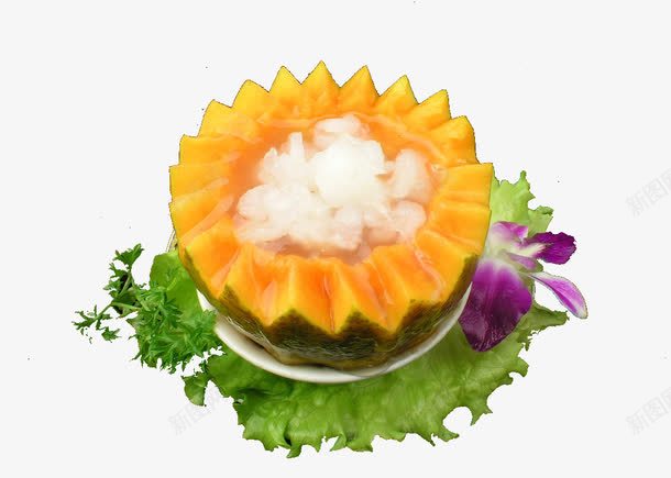 木瓜雪哈png免抠素材_新图网 https://ixintu.com 传统美食 木瓜 木瓜炖雪哈 美味菜 雪哈 餐饮美食