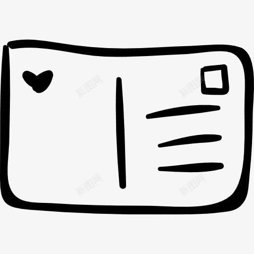 爱的明信片图标png免抠素材_新图网 https://ixintu.com 情人节 浪漫 迹象
