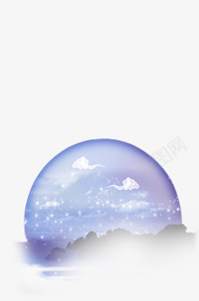 古风梦幻月球png免抠素材_新图网 https://ixintu.com 古风 月球 梦幻