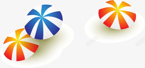 可爱卡通彩色遮阳伞png免抠素材_新图网 https://ixintu.com 伞 卡通 可爱 彩色 遮阳伞