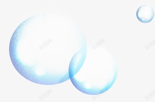 蓝色唯美梦幻气泡卡通png免抠素材_新图网 https://ixintu.com 卡通 梦幻 气泡 蓝色