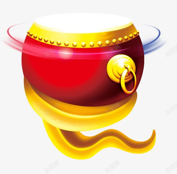 中国风锣鼓png免抠素材_新图网 https://ixintu.com 中国风 喜庆 锣鼓