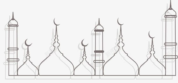 开斋节咖啡色线条教堂png免抠素材_新图网 https://ixintu.com Adha Eid adha al eid mubarak ul 伊斯兰 伊斯兰教 古尔邦节 宰牲节