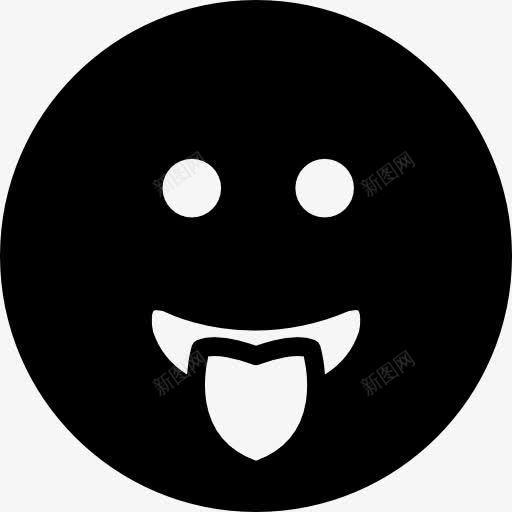 表情平方圆的脸用舌头从嘴里图标png_新图网 https://ixintu.com 嘴 平方 接口 脸 舌的表情 表情