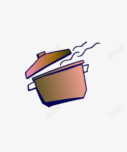 简单美食png免抠素材_新图网 https://ixintu.com 做菜 手绘 烹饪 美味 锅 食物