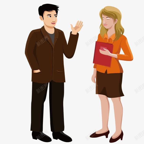 卡通办公室职员png免抠素材_新图网 https://ixintu.com 办公室 卡通 职员