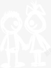 卡通手绘牵手情侣png免抠素材_新图网 https://ixintu.com 卡通 情侣