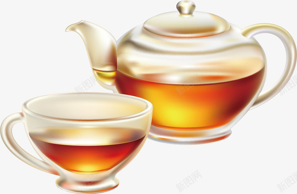 茶壶茶杯矢量图ai免抠素材_新图网 https://ixintu.com 茶壶 茶壶茶杯 茶杯 矢量图