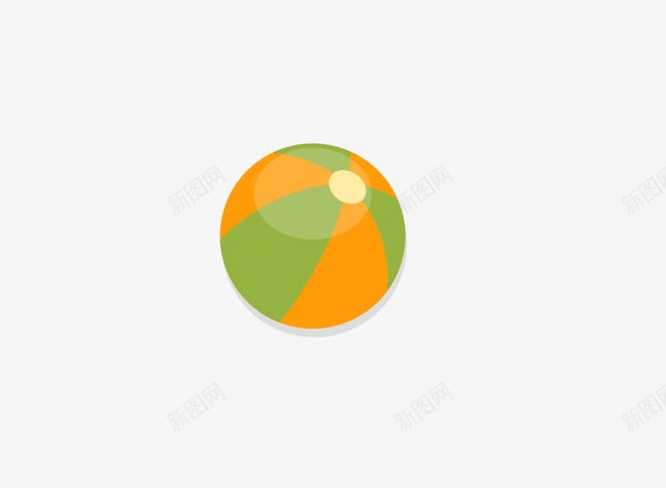 卡通皮球png免抠素材_新图网 https://ixintu.com 卡通 沙滩 皮球