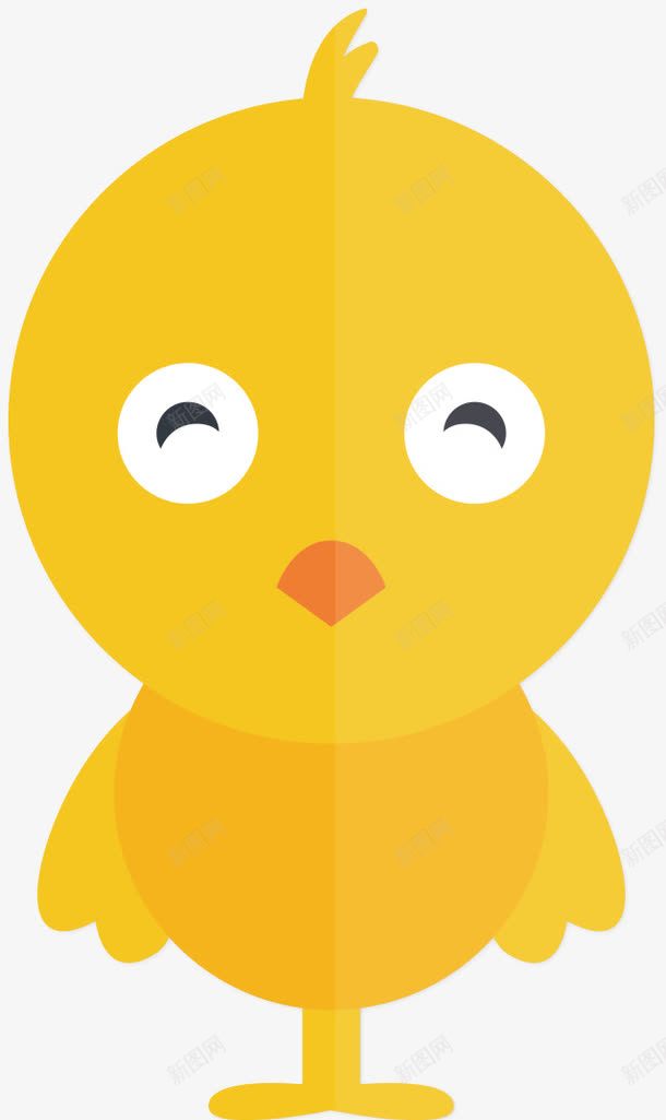 小黄鸡头png免抠素材_新图网 https://ixintu.com 动物 卡通 手绘 鸡头