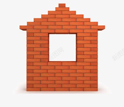 砖组成的墙png免抠素材_新图网 https://ixintu.com 建筑 窗口 红色