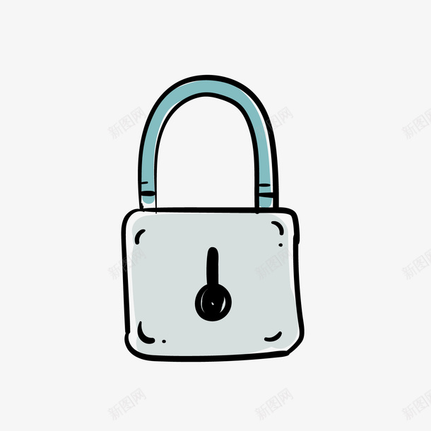 卡通扁平化锁矢量图eps免抠素材_新图网 https://ixintu.com 卡通锁 扁平化锁 涂鸦锁 矢量锁 锁 锁png 矢量图