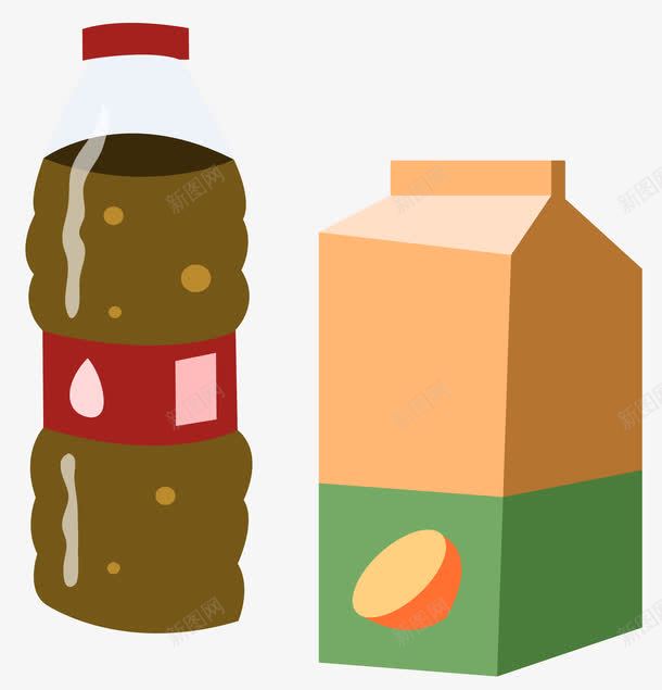 饮料png免抠素材_新图网 https://ixintu.com 包装 瓶装 纸盒 饮料