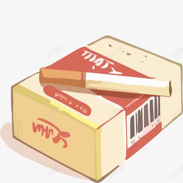手绘香烟png免抠素材_新图网 https://ixintu.com 免抠香烟素材 创意 香烟