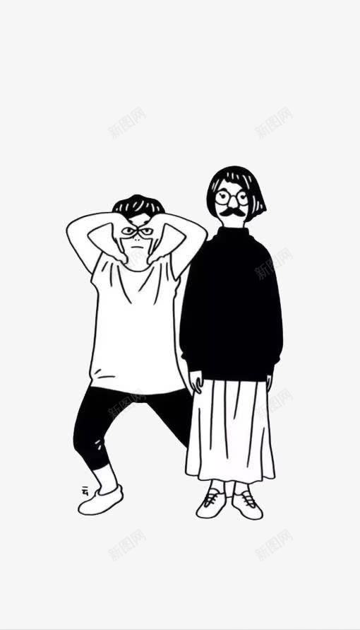 穿体恤的人png免抠素材_新图网 https://ixintu.com 人物 动作 卡通 数量 衣服