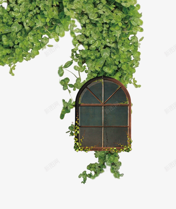 背景树叶窗户psd免抠素材_新图网 https://ixintu.com 树叶 窗户 背景