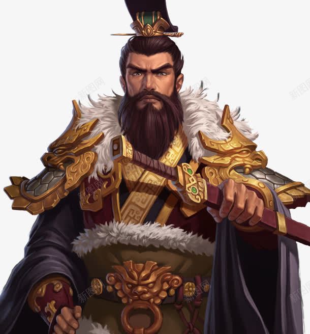 古代睿智刚毅君主人物png免抠素材_新图网 https://ixintu.com 人物 刚毅 古代 君主 睿智