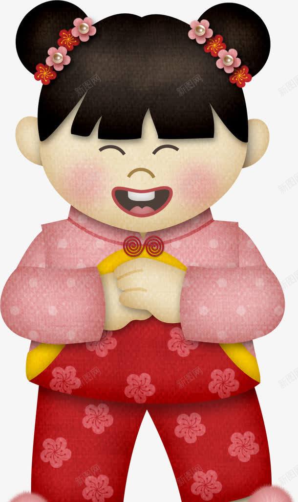 卡通手绘女童png免抠素材_新图网 https://ixintu.com 卡通 可爱 女童 手绘