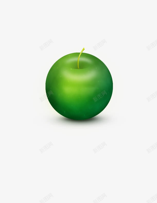 手绘青苹果果盘食物png免抠素材_新图网 https://ixintu.com 手绘苹果 果盘中食物 青苹果 鲜果
