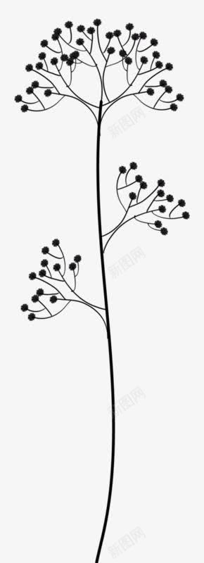 墨迹树墨色花朵png免抠素材_新图网 https://ixintu.com 墨色 墨迹 花朵