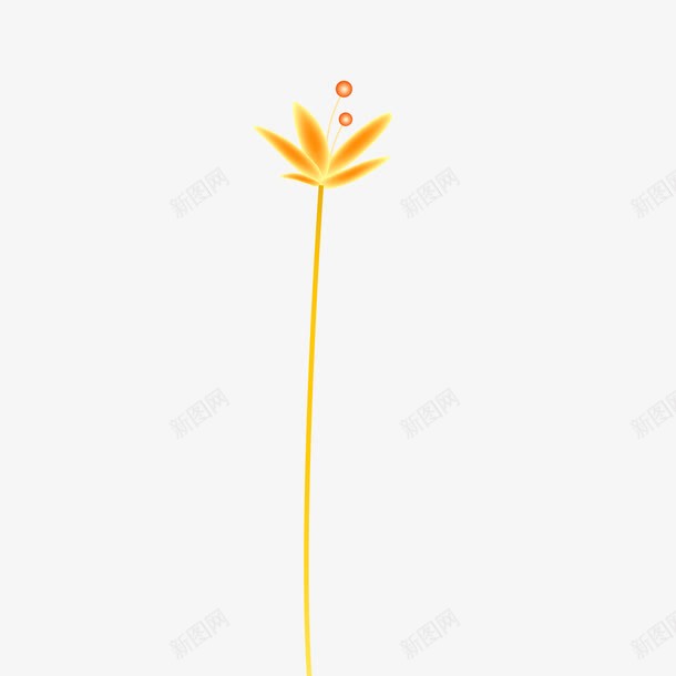 红黄一朵花png免抠素材_新图网 https://ixintu.com 一朵花 红色 花朵 黄色花朵