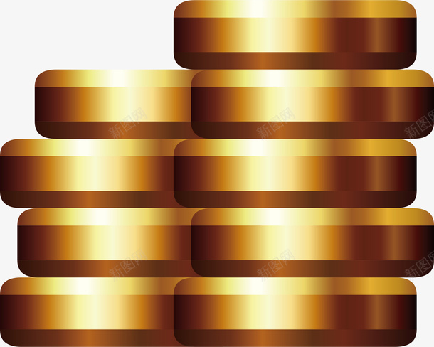 金币金融赚钱插画矢量图图标ai_新图网 https://ixintu.com 互联网金融 硬币 金融logo 金融人物 金融理财 金融赚钱插画 金钱 矢量图