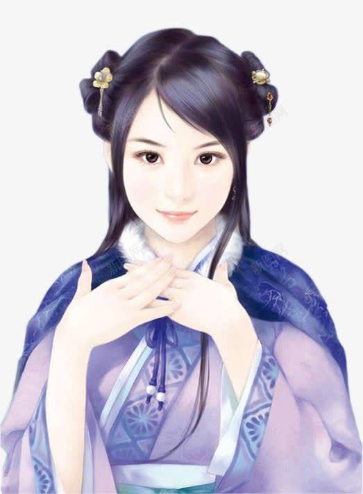 古风俏皮小姑娘png免抠素材_新图网 https://ixintu.com 俏皮 古风 图片 小姑娘