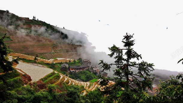 龙脊梯田平安寨七png免抠素材_新图网 https://ixintu.com 名胜古迹 旅游风景 著名建筑