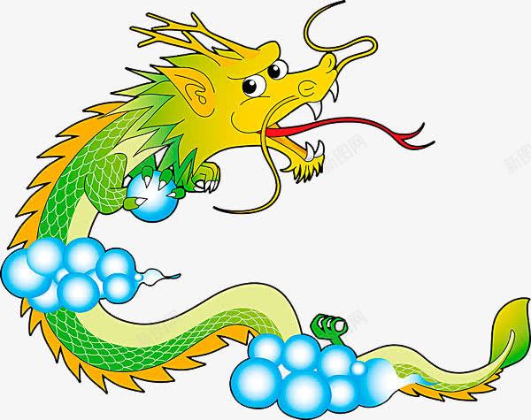 手绘中国龙祥龙png免抠素材_新图网 https://ixintu.com 中国龙 祥云 祥龙图案 绿色的龙 龙 龙图案 龙标志 龙行天下