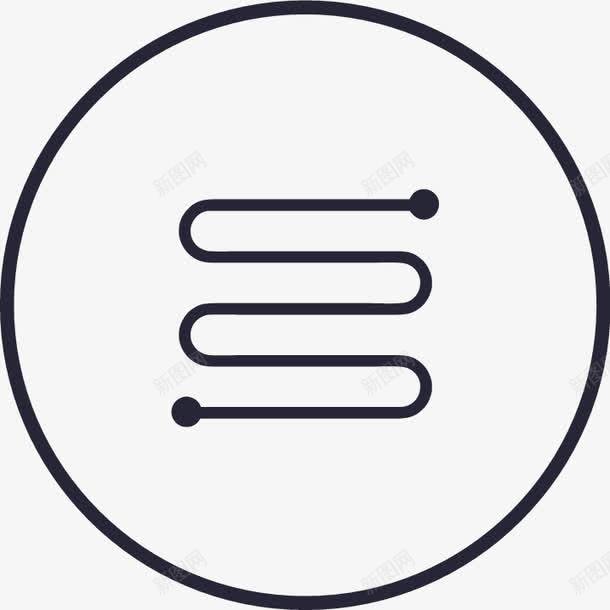最美路线图标png_新图网 https://ixintu.com 最美路线