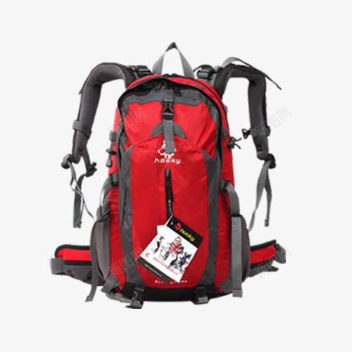 红色与灰色登山包png免抠素材_新图网 https://ixintu.com 产品实物 标签 灰色袋子 爬山 登山包 红色 野营 露营